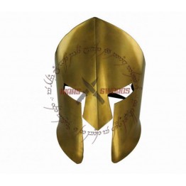 Ancient Greek Spartan Brass Battle Mask